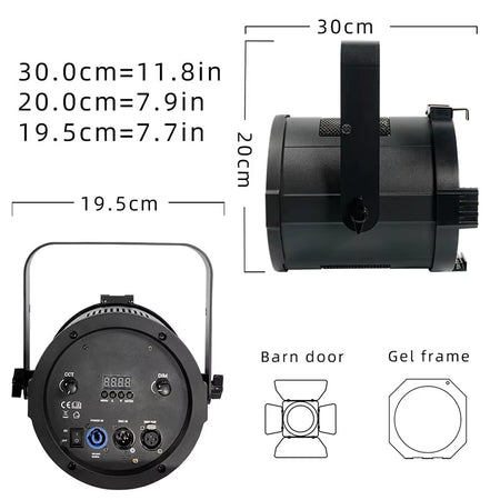 200W DMX LED Fresnel Spotlight