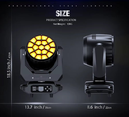 LED Beam Wash 19X20W & 19X40W Moving Head Light for Stage Effect Light