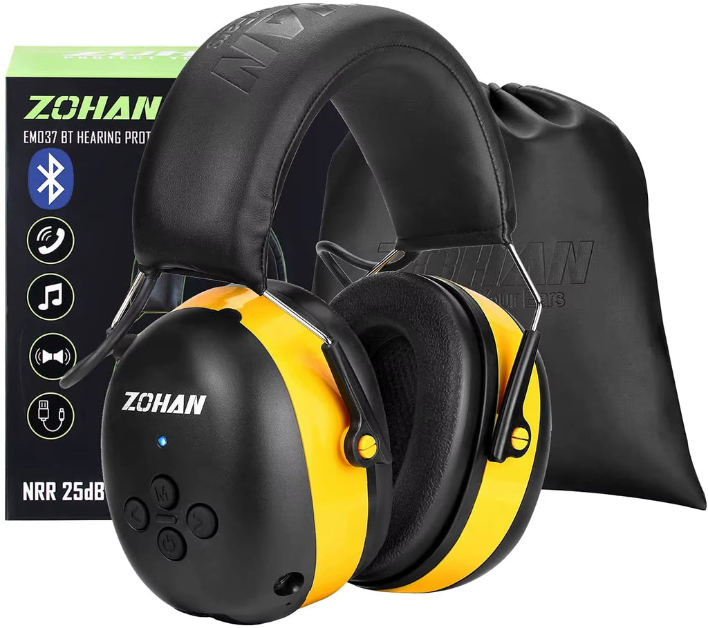ZOHAN Hearing Protection Bluetooth Headphone Safety Noise Protector 