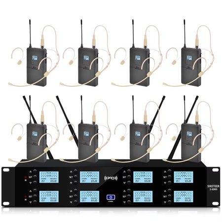 Professional UHF Wireless Microphone Headset Handheld Collar Gooseneck for Stage Speaker Wedding Conference Church Outdoor