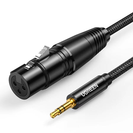 XLR Female to 3.5Mm TRS Stereo headphone Audio Jack  