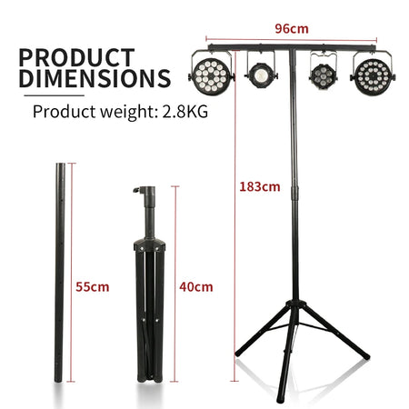 Adjustable Stage Light Tripod stand/Bracket for DJ Lighting  