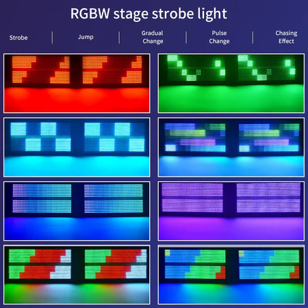 2-10 Pcs DMX 200W LED RGBW 48 Zone Strobe Stage Lights 
