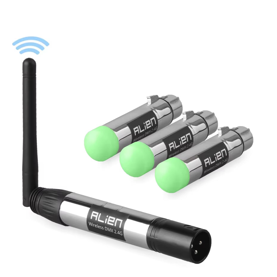 DMX Wireless DMX Transceivers, Wireless Transmitter Receiver for Stage Par light, Moving Head, Laser Lighting