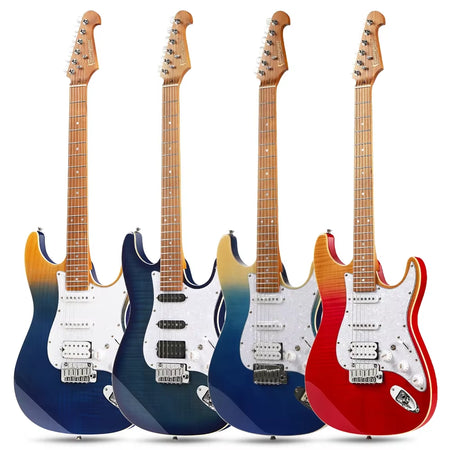 Colourful Electric Acoustic Guitar 6 Strings High Quality