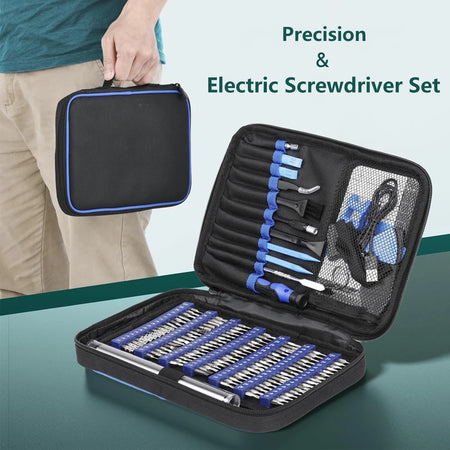 152 in 1 Precision Electric Screwdriver Set with 119 Magnetic Bits Portable Multifunction Power Tool Set