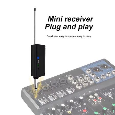 Dynamic Handheld Wireless Microphone with Rechargeable Receiver