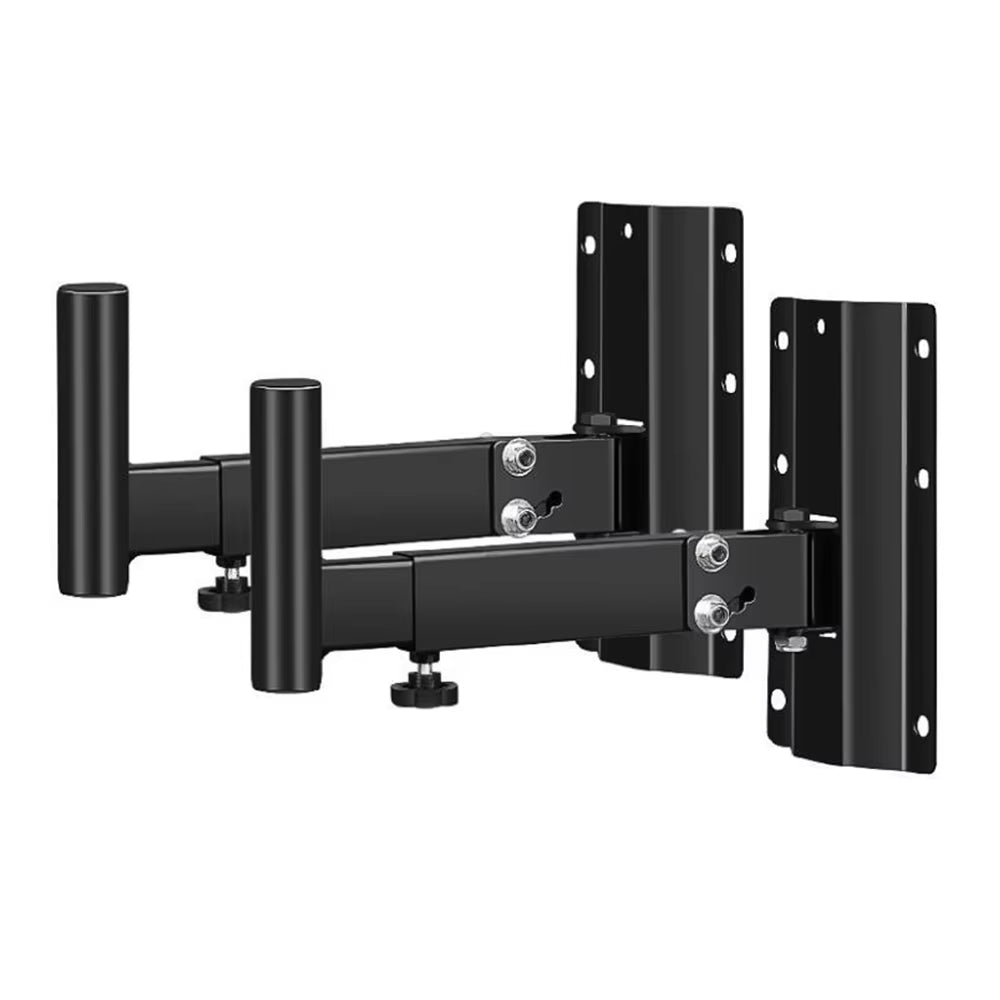 2 Pieces Adjustable Metal Speaker Wall Mounts Brackets 
