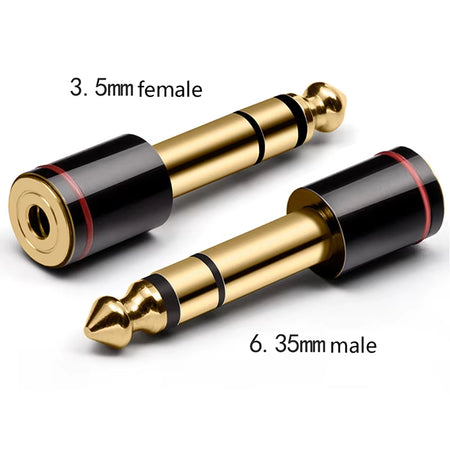 6.35mm (1/4") Male to 3.5mm (1/8") Female Stereo Headphone Adapter