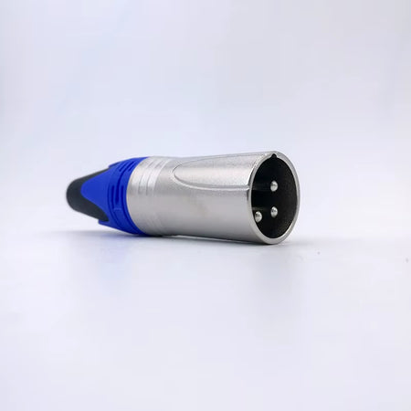 Microphone & Speaker Cable Connectors - 3-Pin XLR Male/Female Audio Plugs (Variety of Colors)