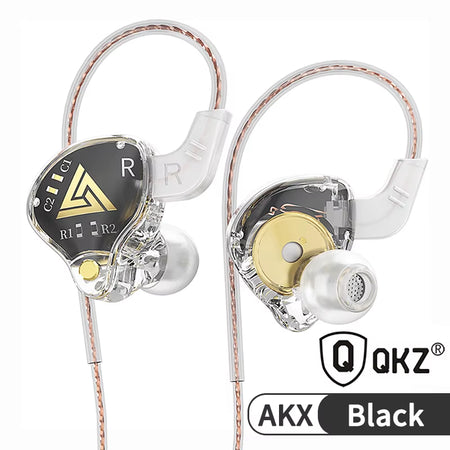 QKZ AK6-Ares Sports In-ear HIFI Wired Control Earphone with Mic with Noise Cancellation