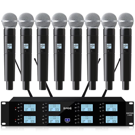 Professional UHF Wireless Microphone Headset Handheld Collar Gooseneck for Stage Speaker Wedding Conference Church Outdoor
