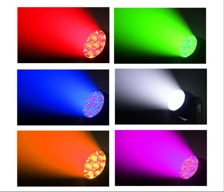 7X40W Mini RGBW DMX Beam + Wash Zoom Moving Head Stage Light