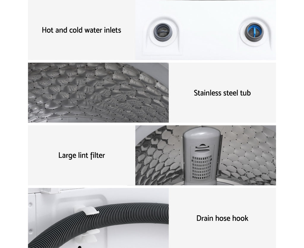 6Kg Top Load Washing Machine White