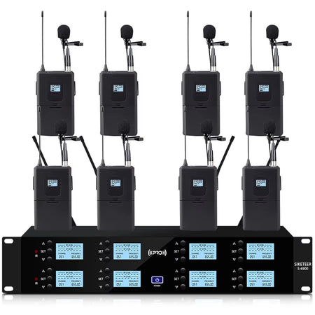 Professional UHF Wireless Microphone Headset Handheld Collar Gooseneck for Stage Speaker Wedding Conference Church Outdoor