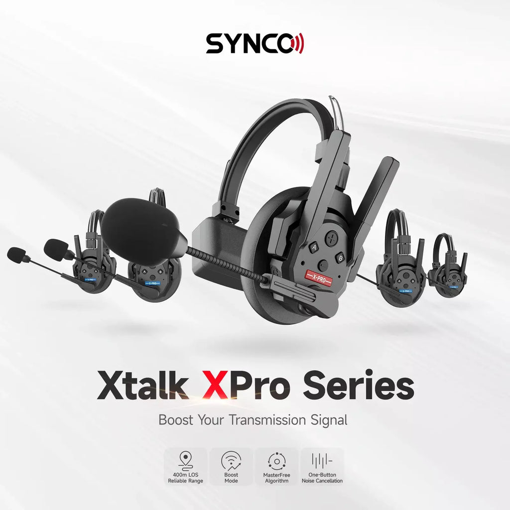 SYNCO Xtalk Pro X5 Xpro5 X3 X9 X2 2.4G Wireless Intercom System Headset