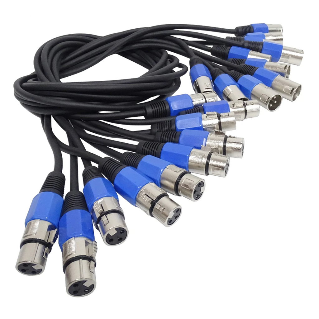 10Pcs  XLR DMX Stage Cable for Stage Lighting